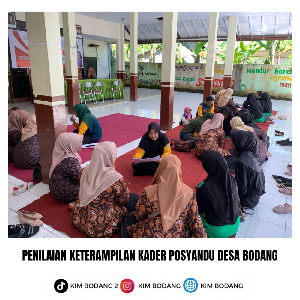 PENILAIAN KETERAMPILAN KADER POSYANDU DESA BODANG